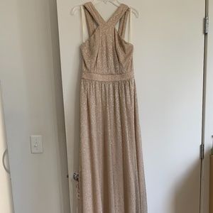 Gold sleeveless dress